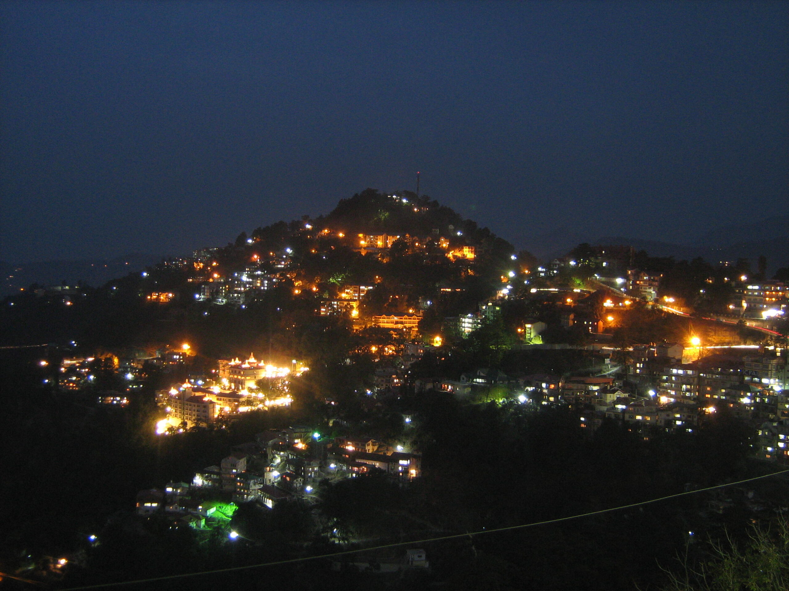 Image : Shimla night view