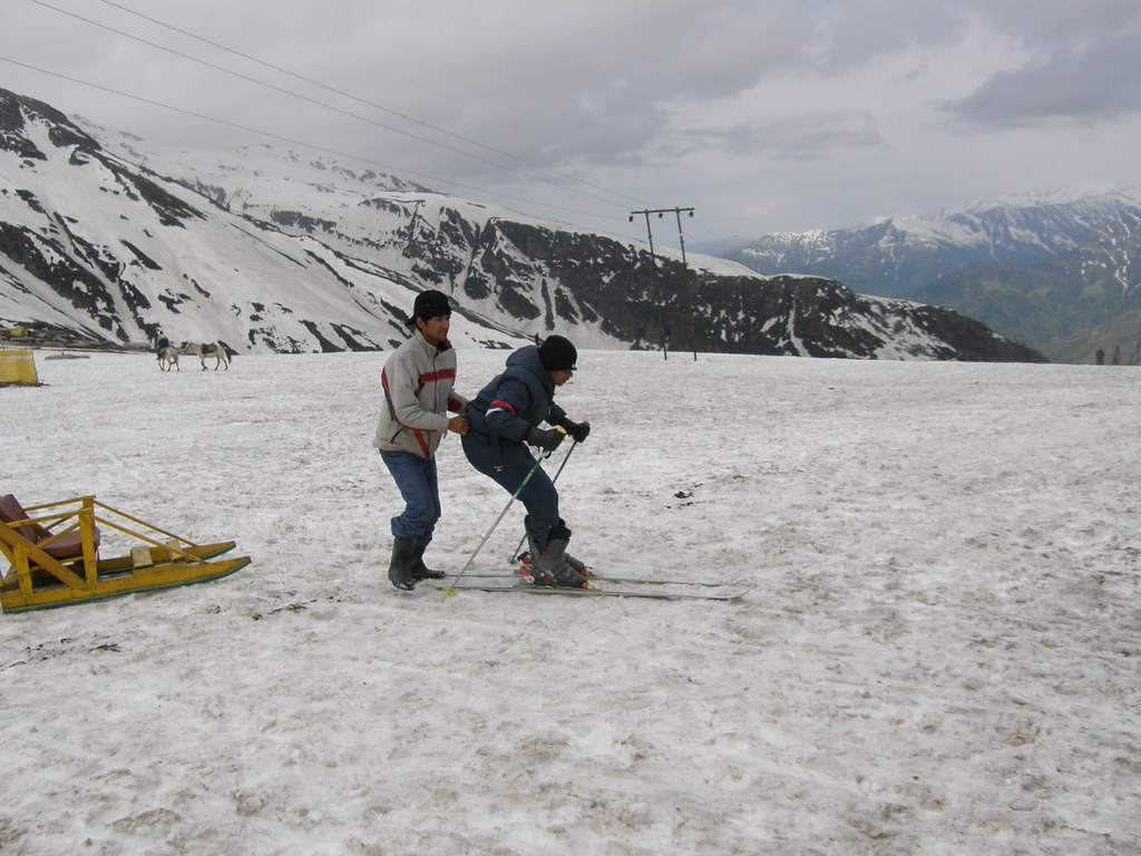 Rohtang pass snow valley